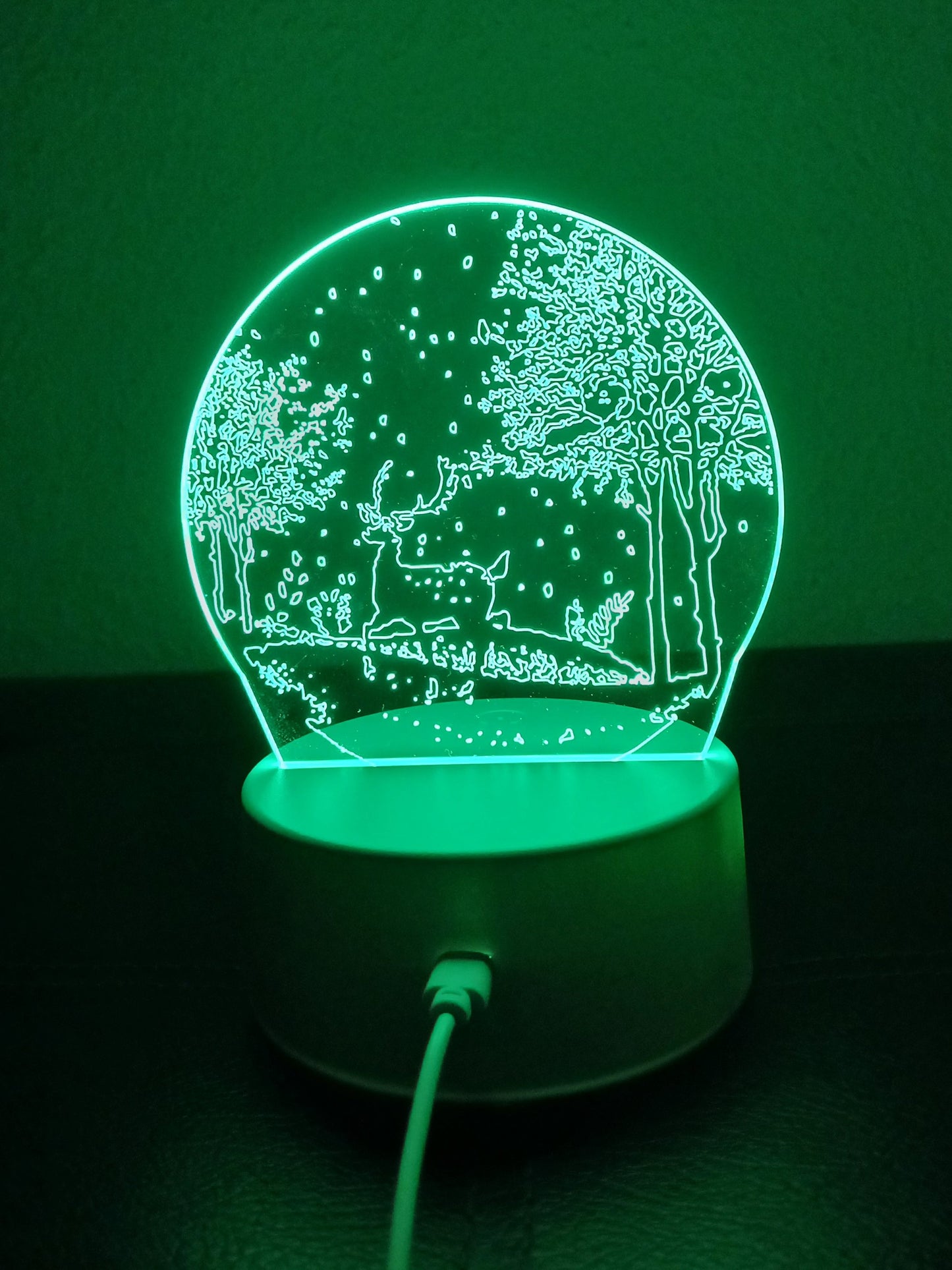 3D Winter Landscape Lamp