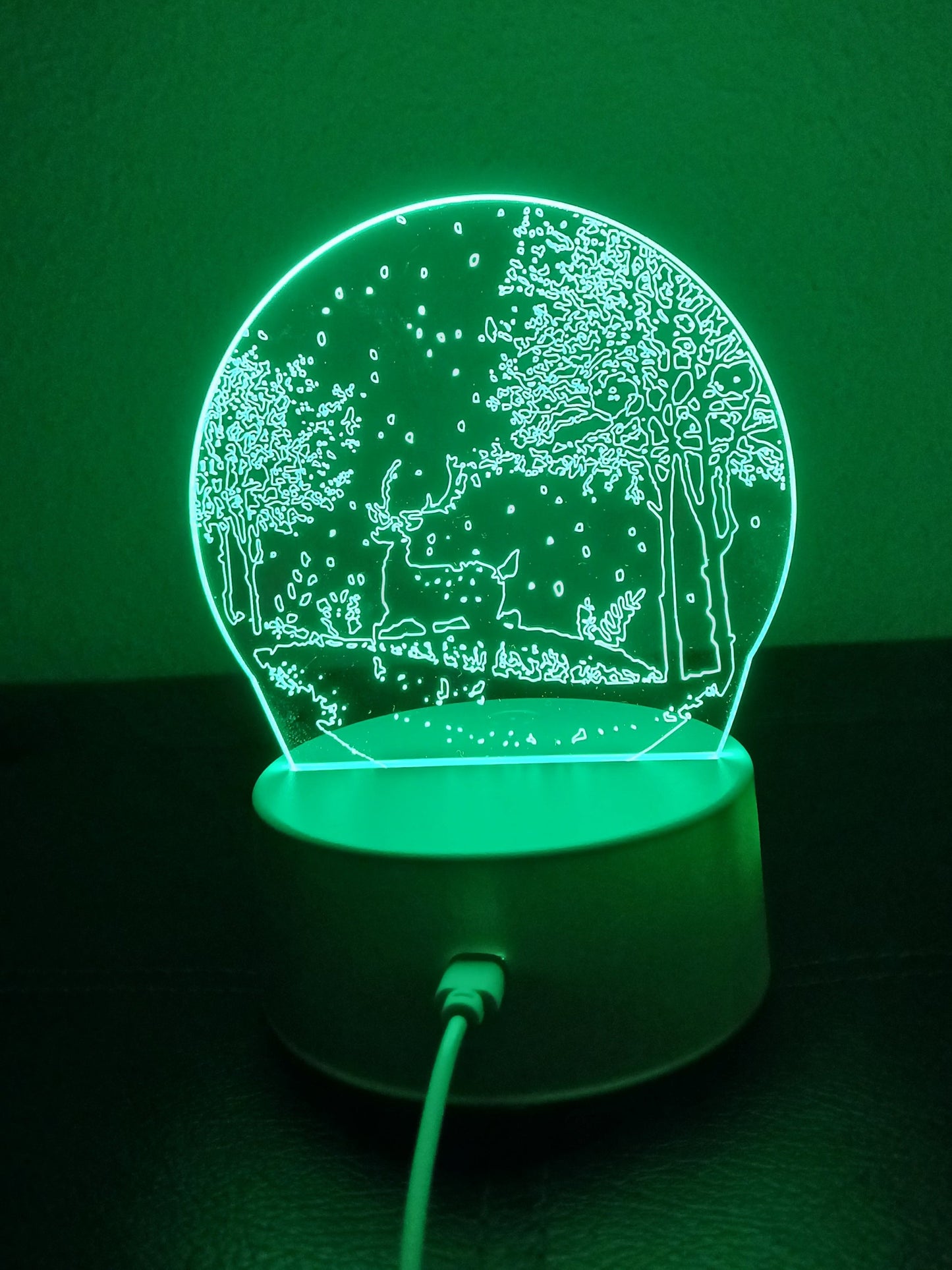 3D Winter Landscape Lamp