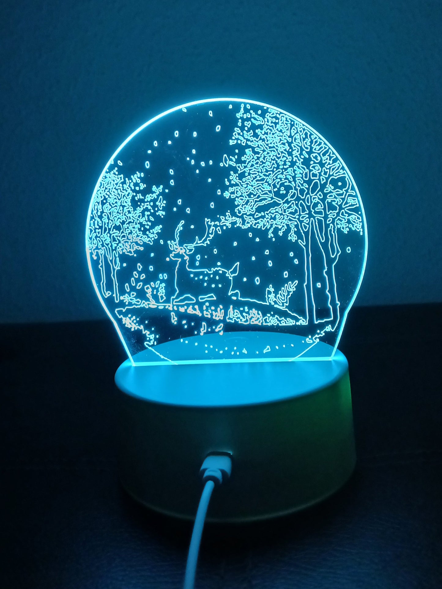 3D Winter Landscape Lamp