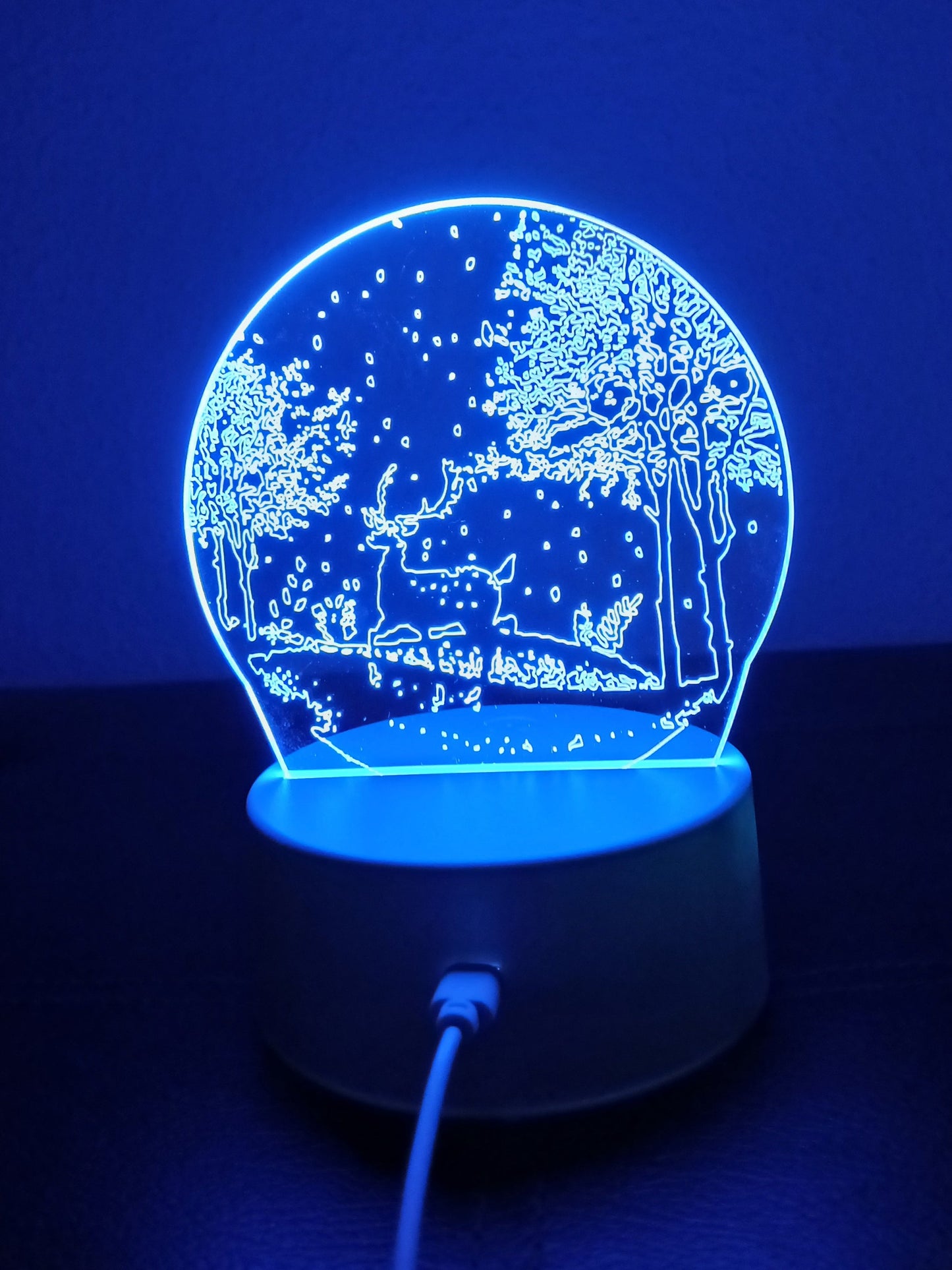 3D Winter Landscape Lamp