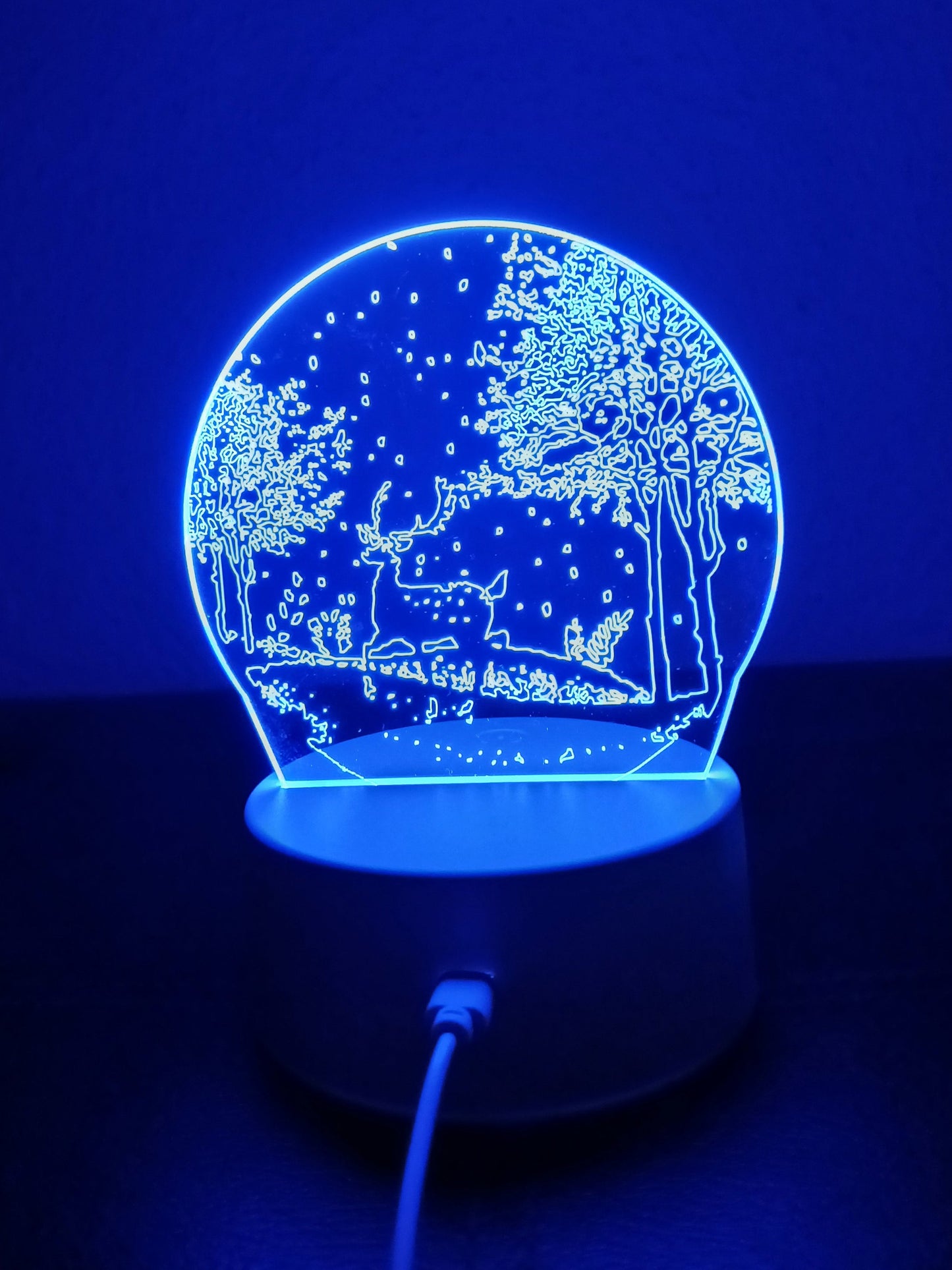 3D Winter Landscape Lamp