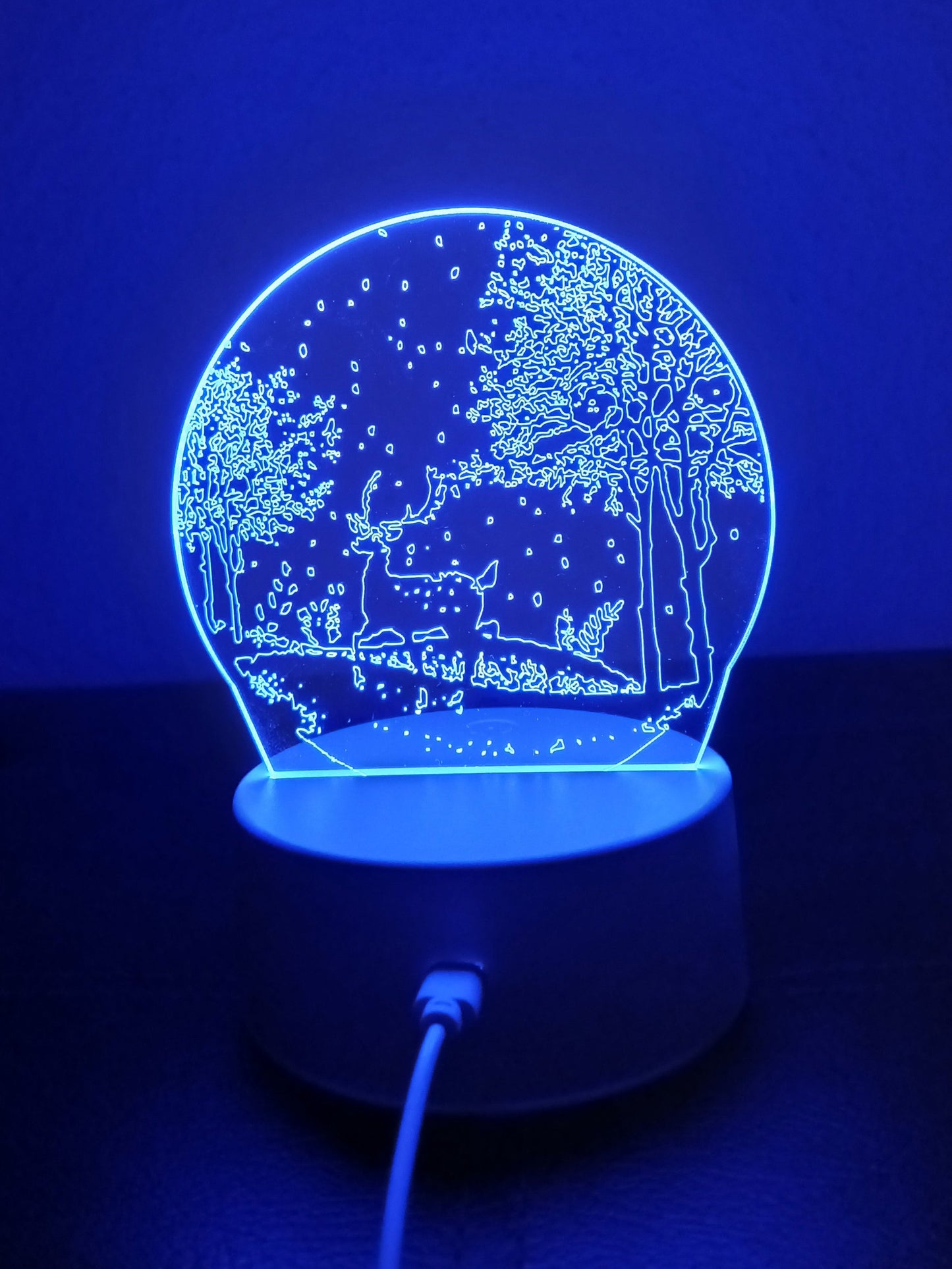 3D Winter Landscape Lamp