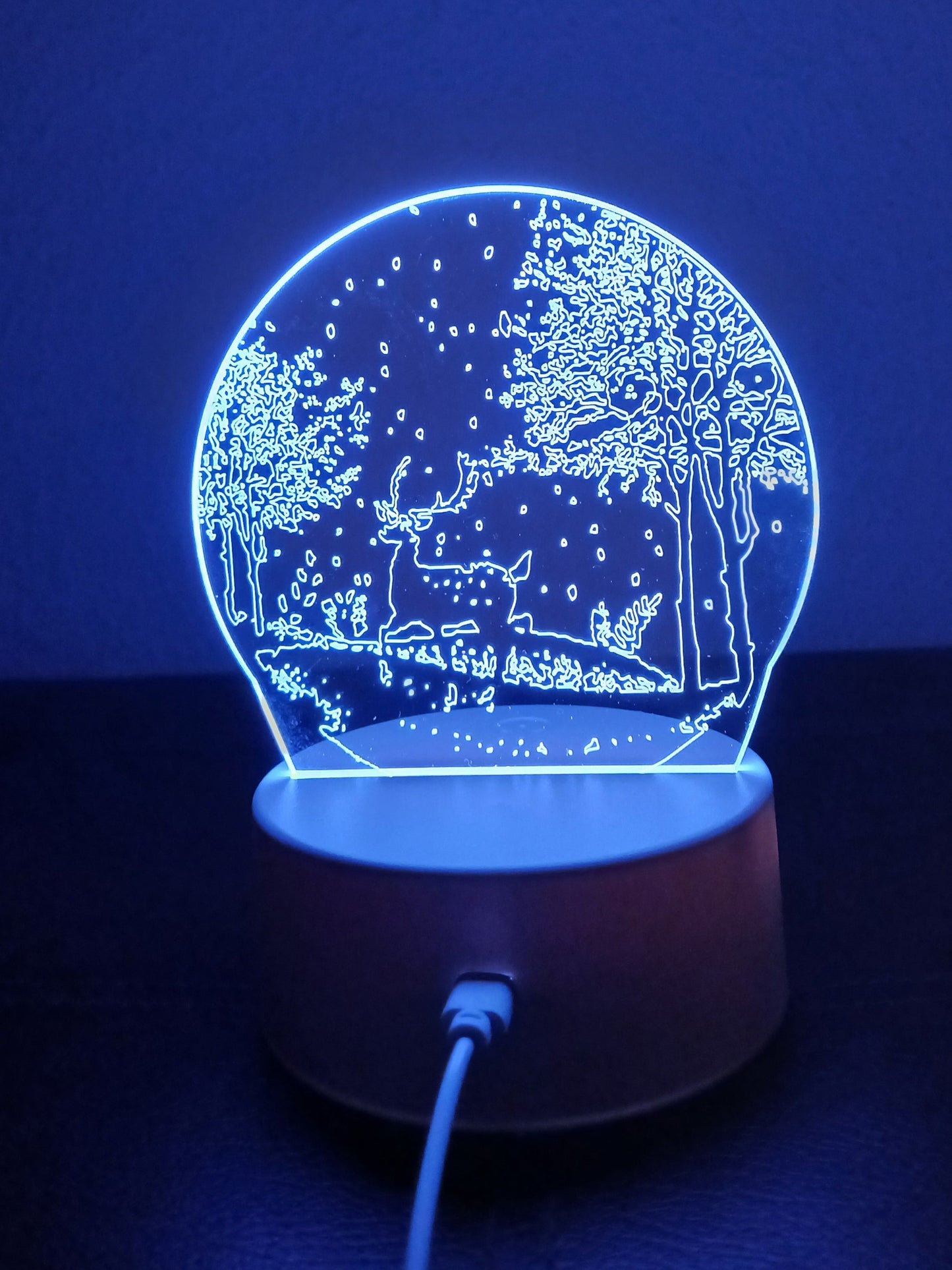 3D Winter Landscape Lamp