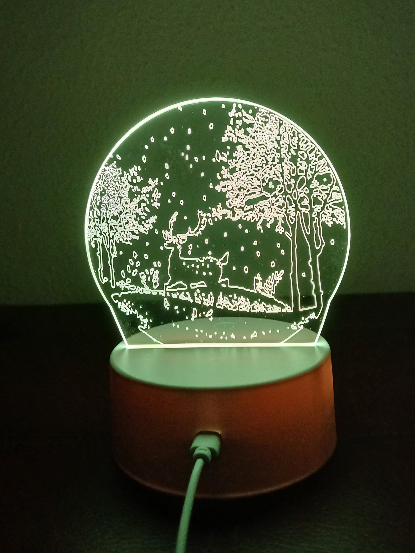 3D Winter Landscape Lamp
