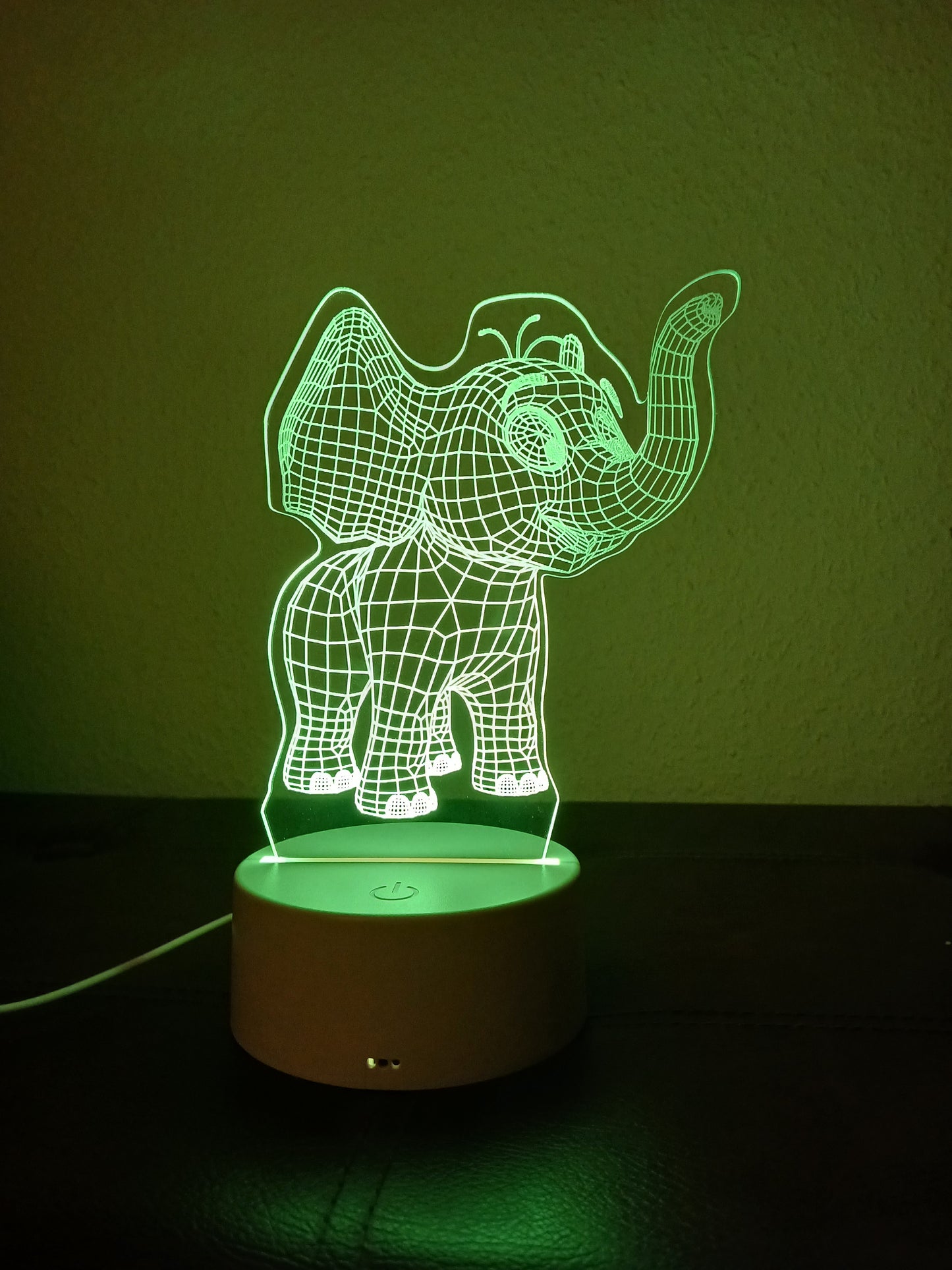 3D Elefántkölyök lámpa