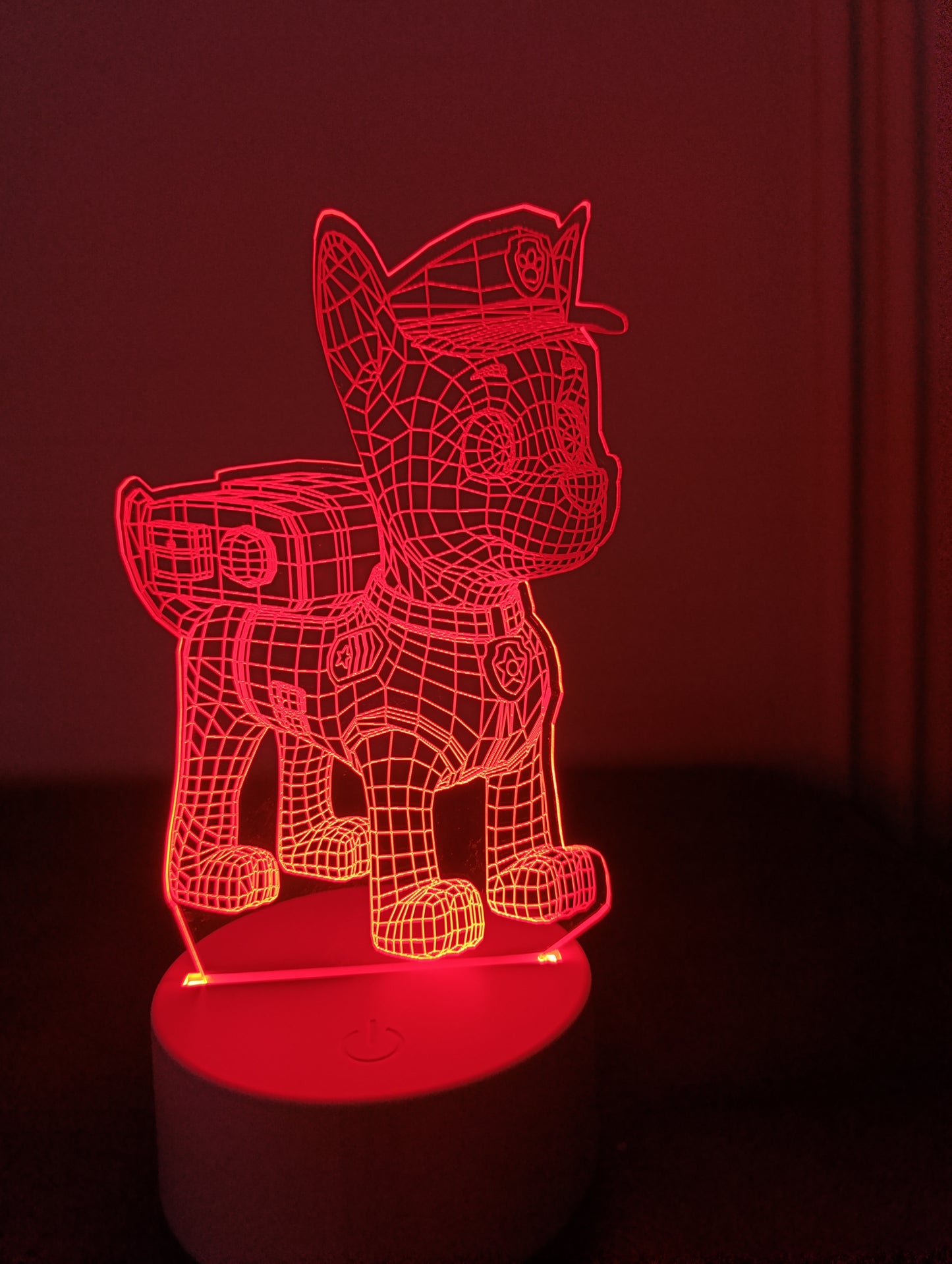 3D LED Lámpa – Rendőrkutya (Paw Patrol Chase)