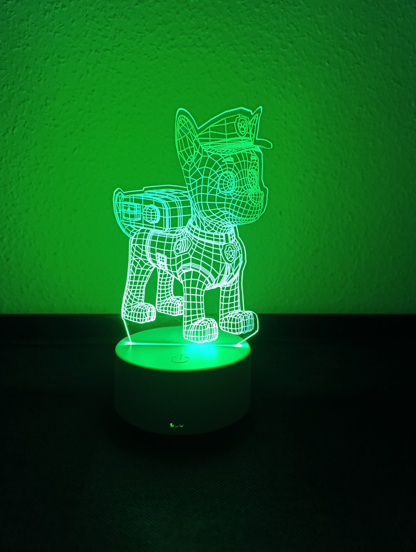 3D LED Lámpa – Rendőrkutya (Paw Patrol Chase)