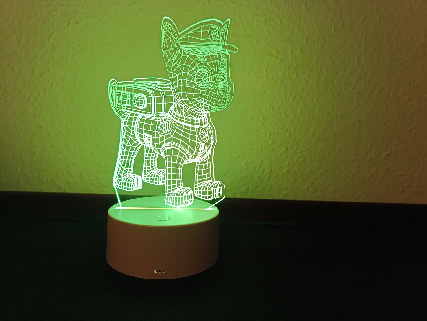 3D LED Lámpa – Rendőrkutya (Paw Patrol Chase)