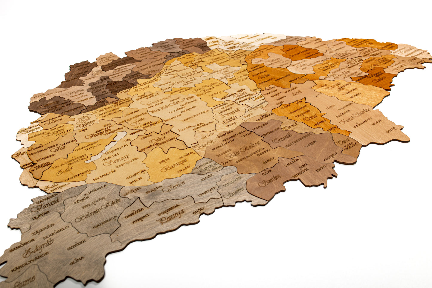 3D Fali Puzzle | Nagy-Magyarország Területe Országonként