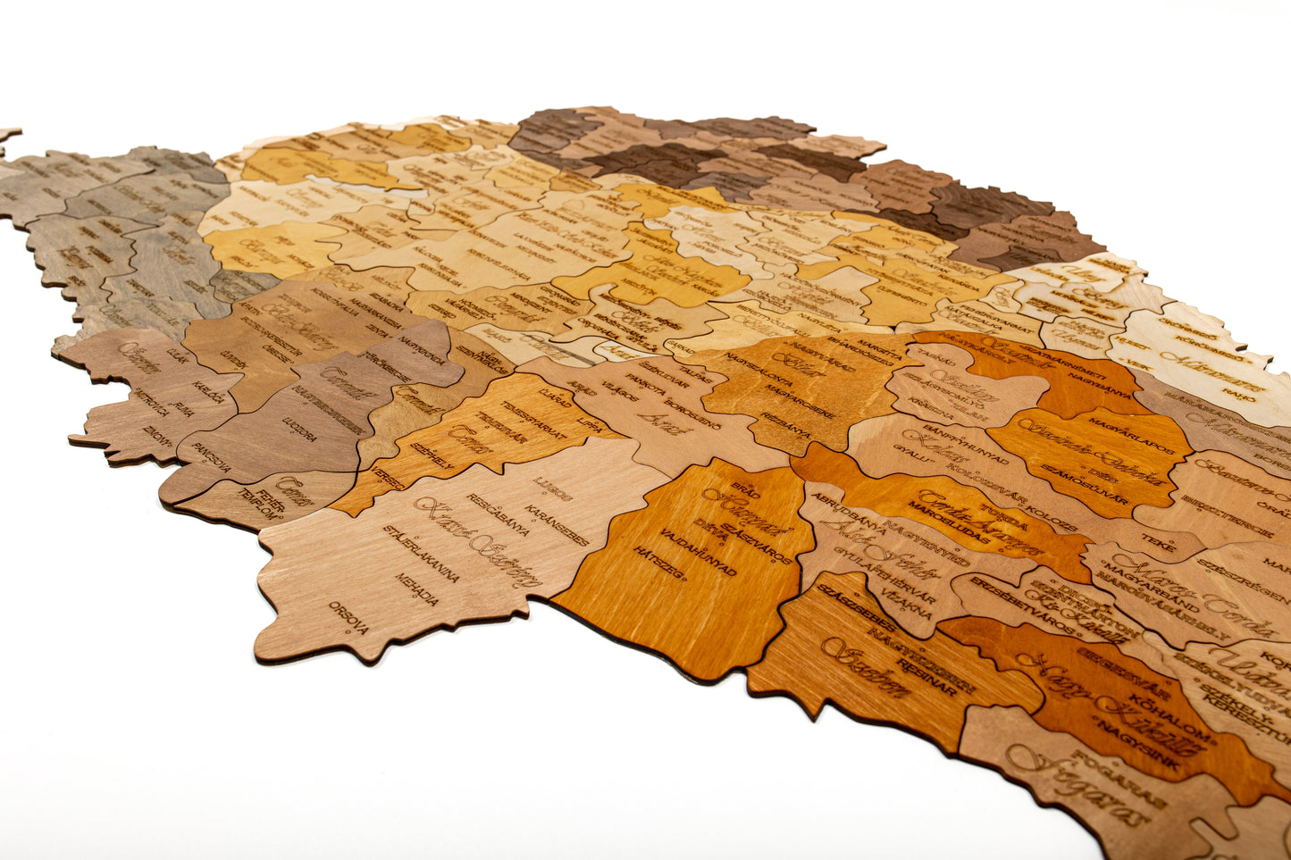 3D-Wandpuzzle | Großraum Ungarn nach Ländern