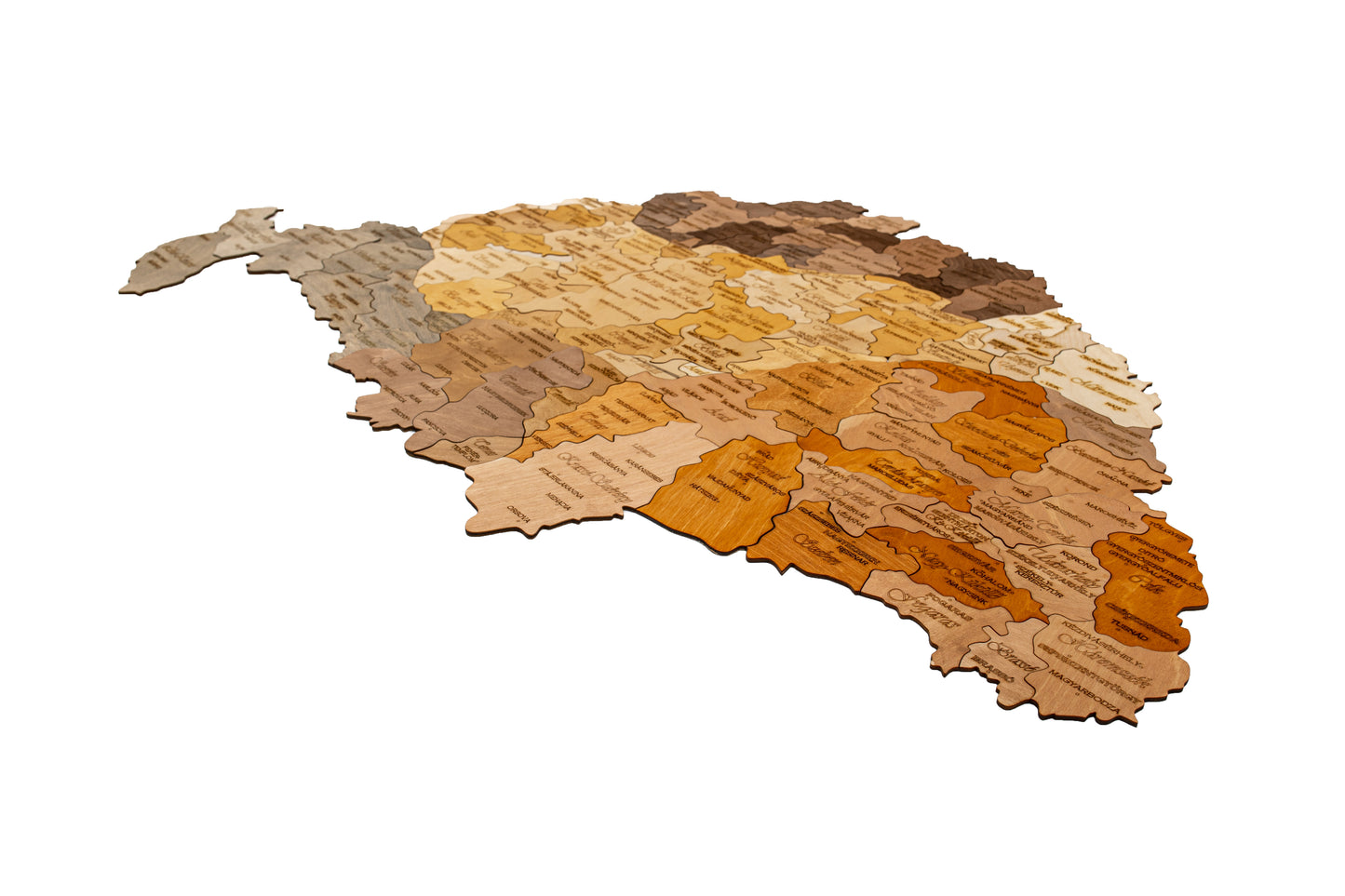 3D Fali Puzzle | Nagy-Magyarország Területe Országonként