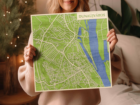 Natura Products – Dunaújváros 3D várostérkép fali dekoráció