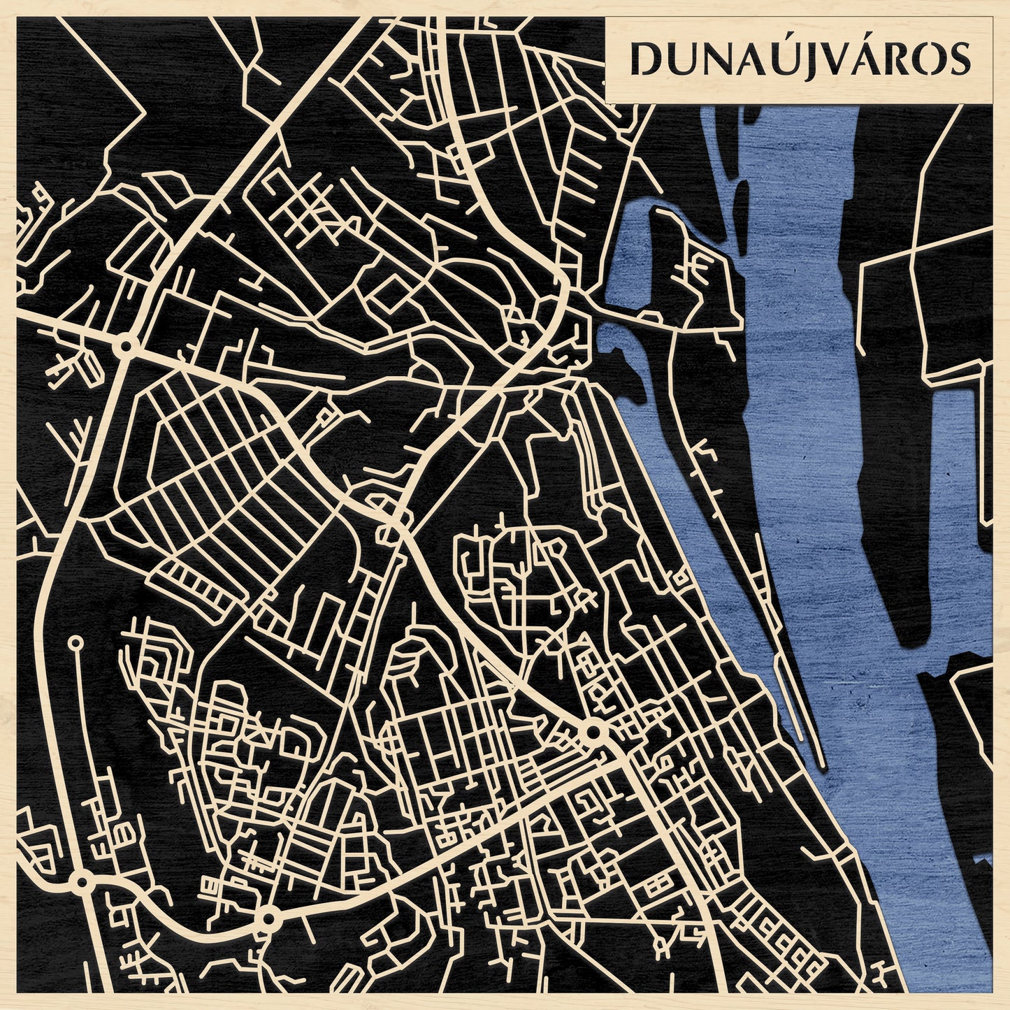 Natura Products – Dunaújváros 3D várostérkép fali dekoráció