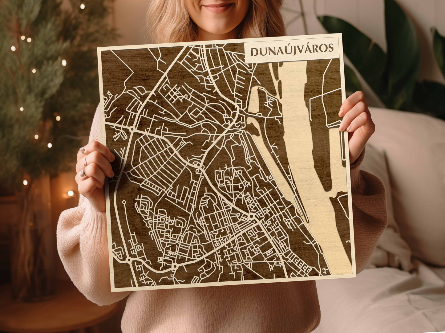 Natura Products – Dunaújváros 3D várostérkép fali dekoráció