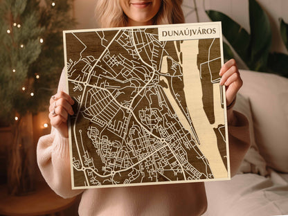 Natura Products – Dunaújváros 3D várostérkép fali dekoráció