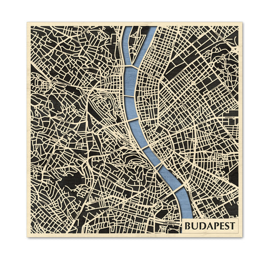 Budapest fa 3D várostérkép