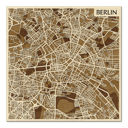 Berlin 3D várostérkép fali dekoráció