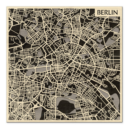 Berlin 3D várostérkép fali dekoráció