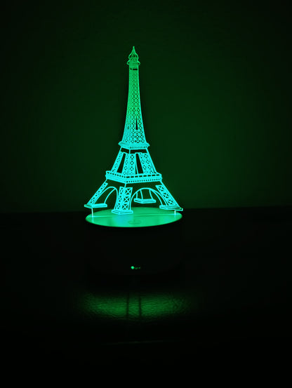 3D hatású Eiffel-torony LED lámpa