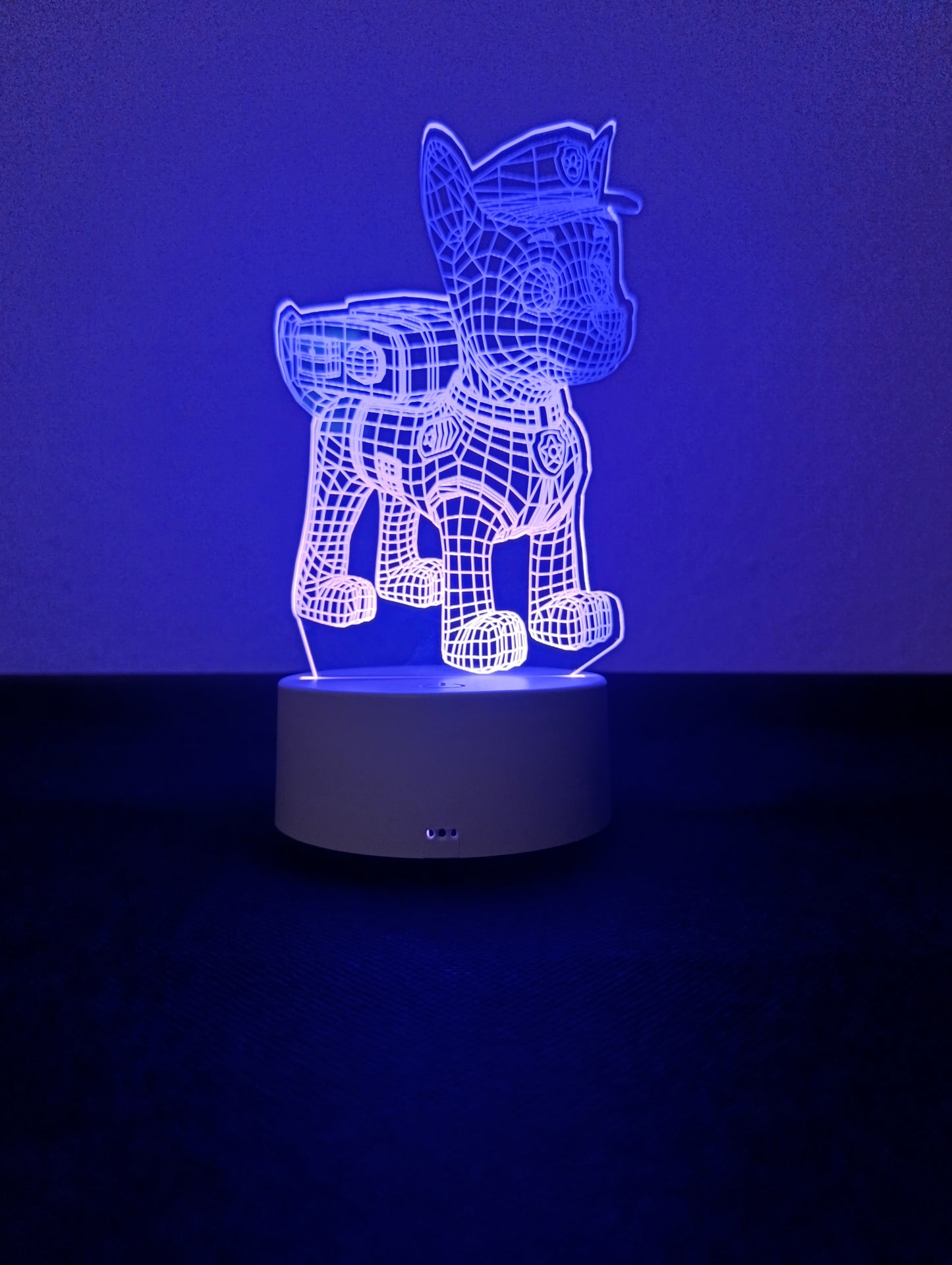 3D LED Lámpa – Rendőrkutya (Paw Patrol Chase)