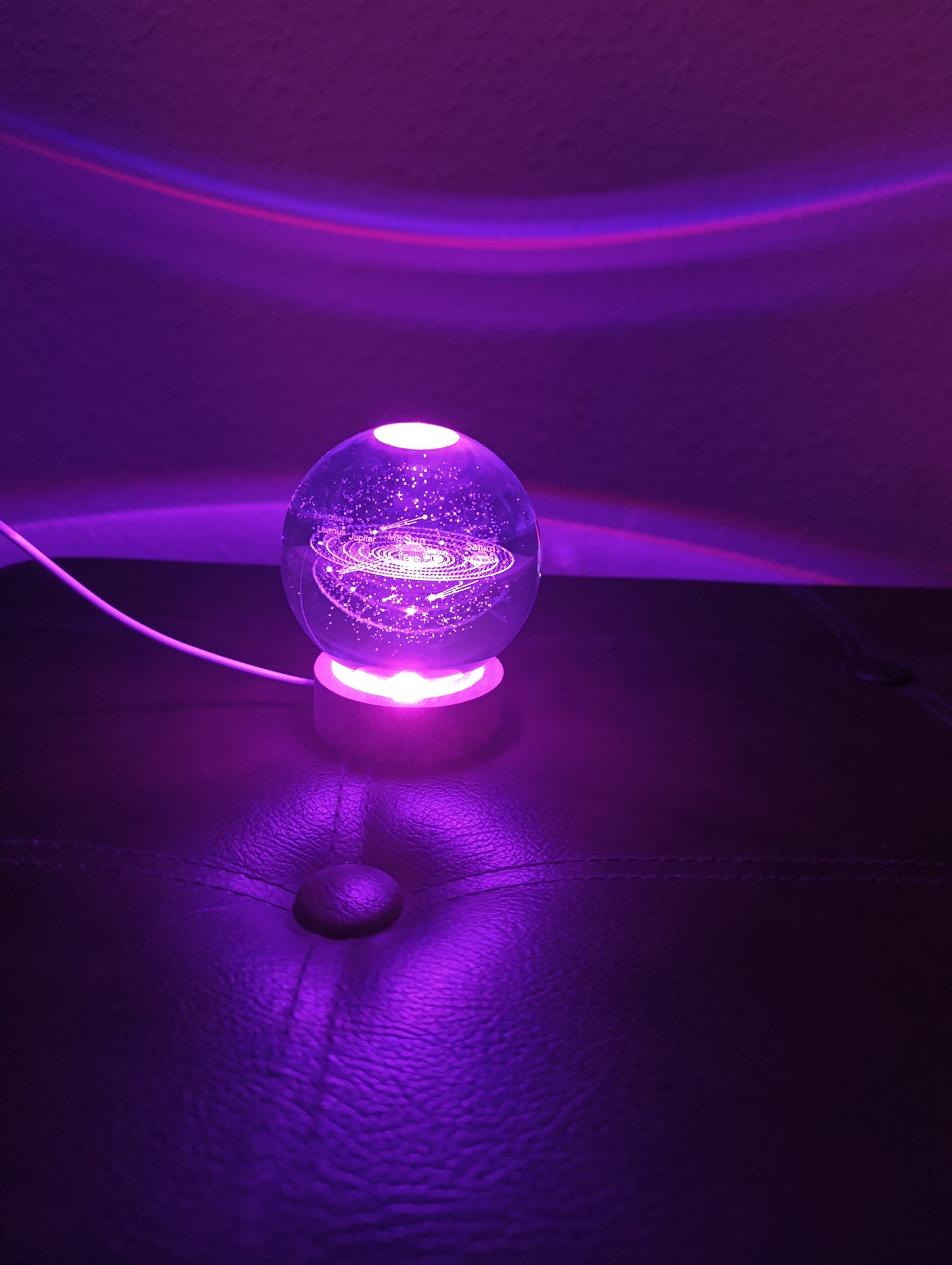 "Galactic Crystal Ball" crystal ball 3D lamp