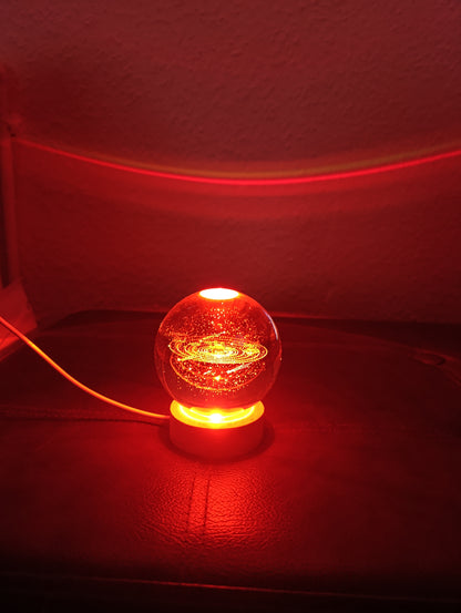 "Galactic Crystal Ball" crystal ball 3D lamp