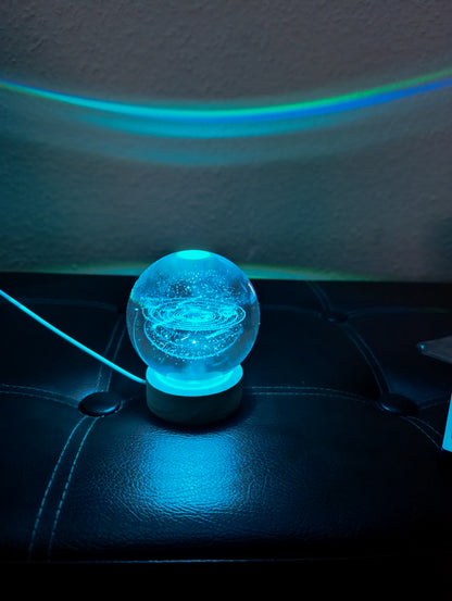 "Galactic Crystal Ball" crystal ball 3D lamp
