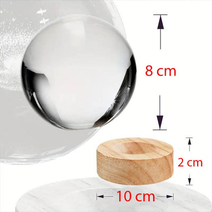 3D Földbolygó Kristálygömb Lámpa